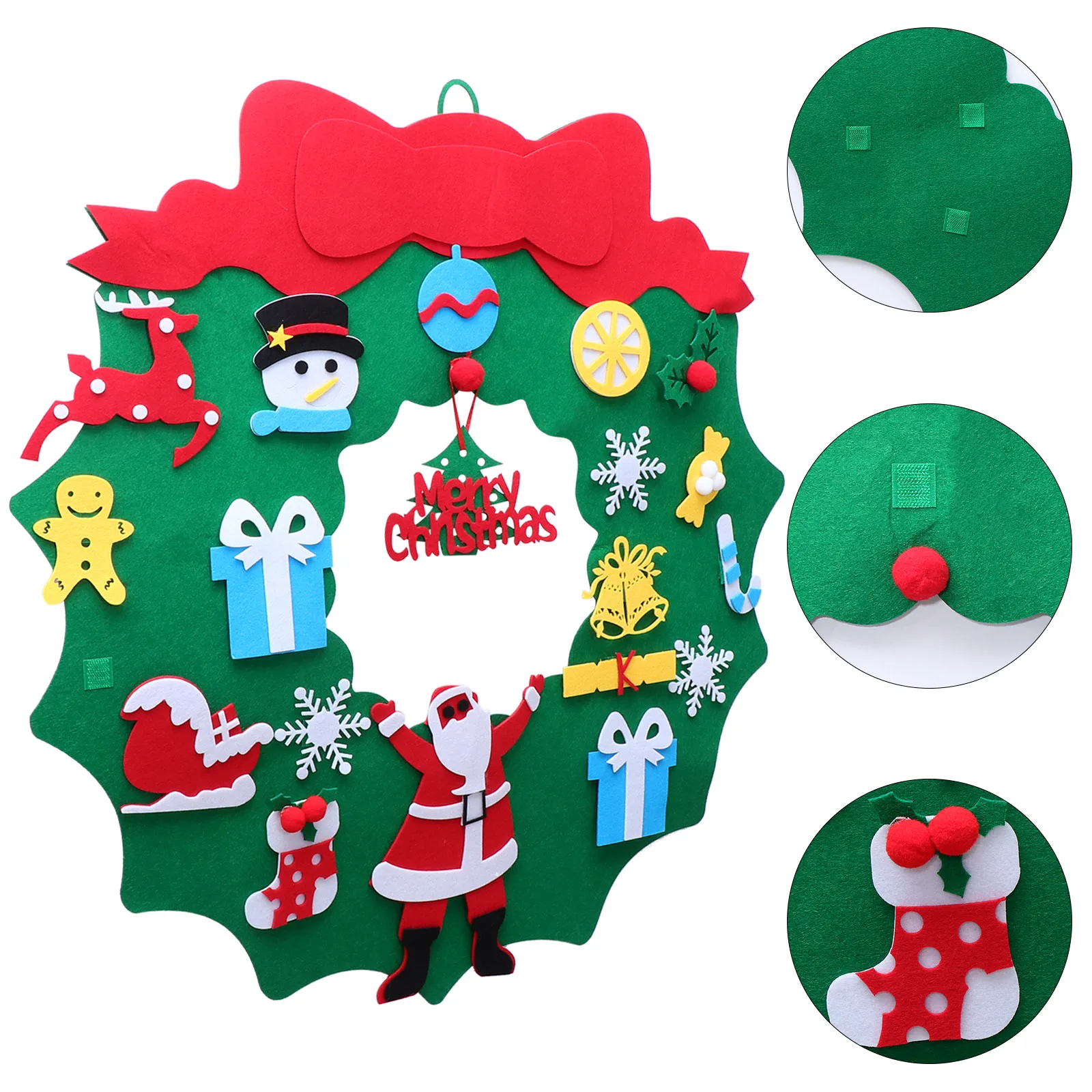 

1Pcs Felt Christmas Tree DIY Ornament Handmade Decoration Party Prop 's Xmas Party Decor Holiday Supplies