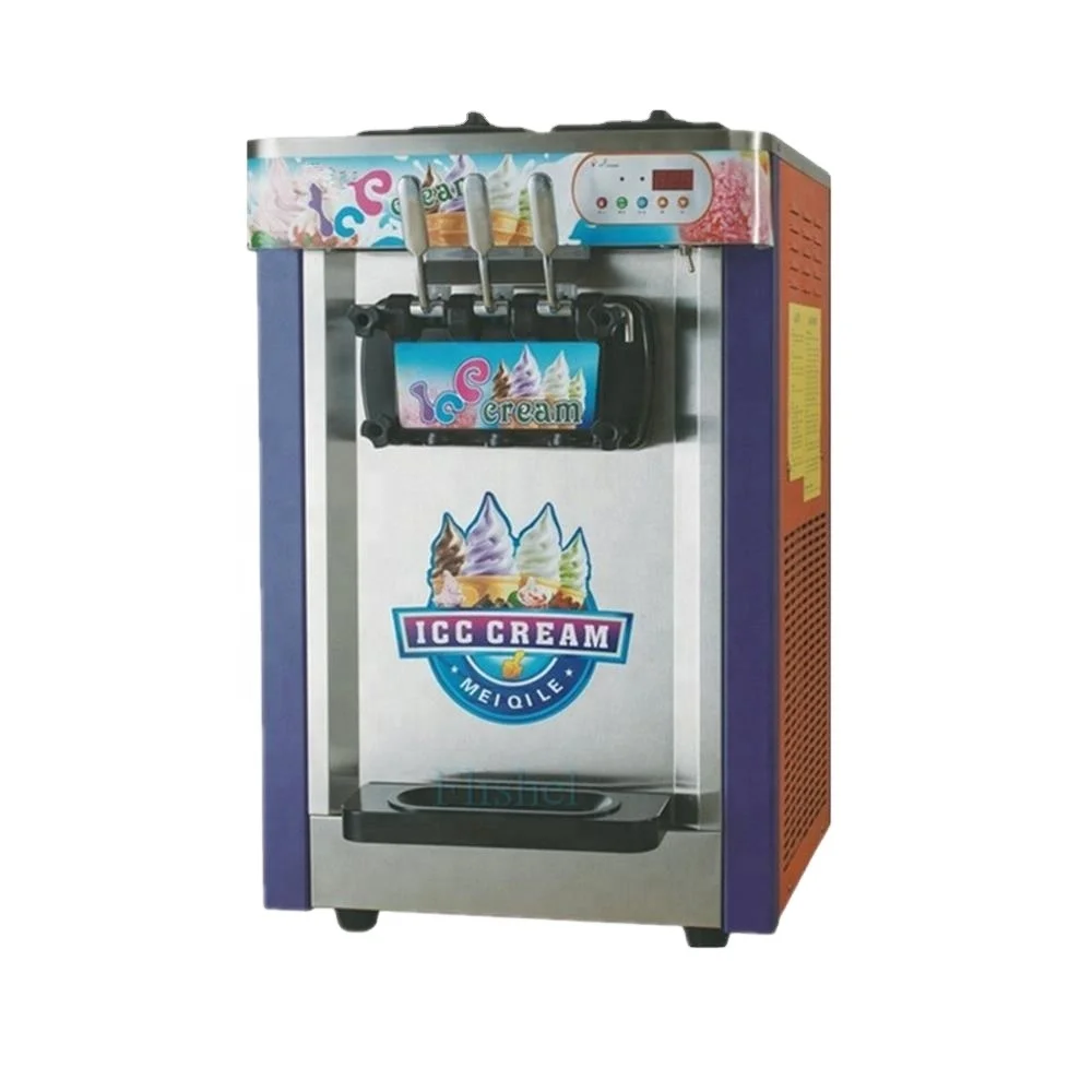 

22 L/H 2+1 mix flavors commercial soft serve table top yogurt ice cream making machine