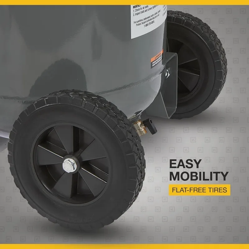 ضاغط هواء سعة 20 جالون، 2 حصان، 120 فولت، 175 رطل لكل بوصة مربعة #5