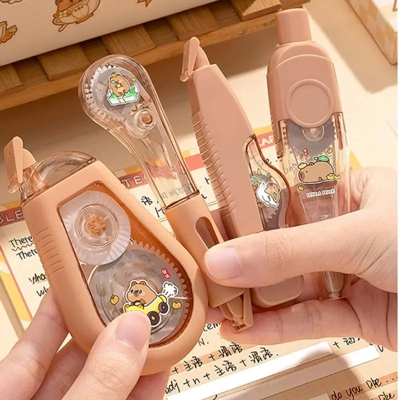 Retractable Correction Tape Pen Bundle 4 Colors Ergonomic Design Safe Material K92C