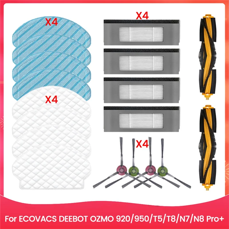 

ABRB-Для ECOVACS DEEBOT OZMO 920/950/T5/T8/N7/N8 Pro+ Запасные части для вакуума