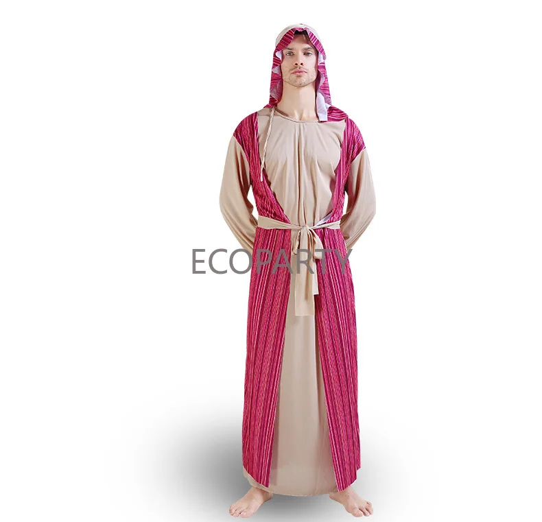 Halloween erwachsene Männer Cosplay Dubai Robe Kleidung Kostüm Karneval Party für Mann arabischen Prinzen Halloween Kostüm Abaya Musselin