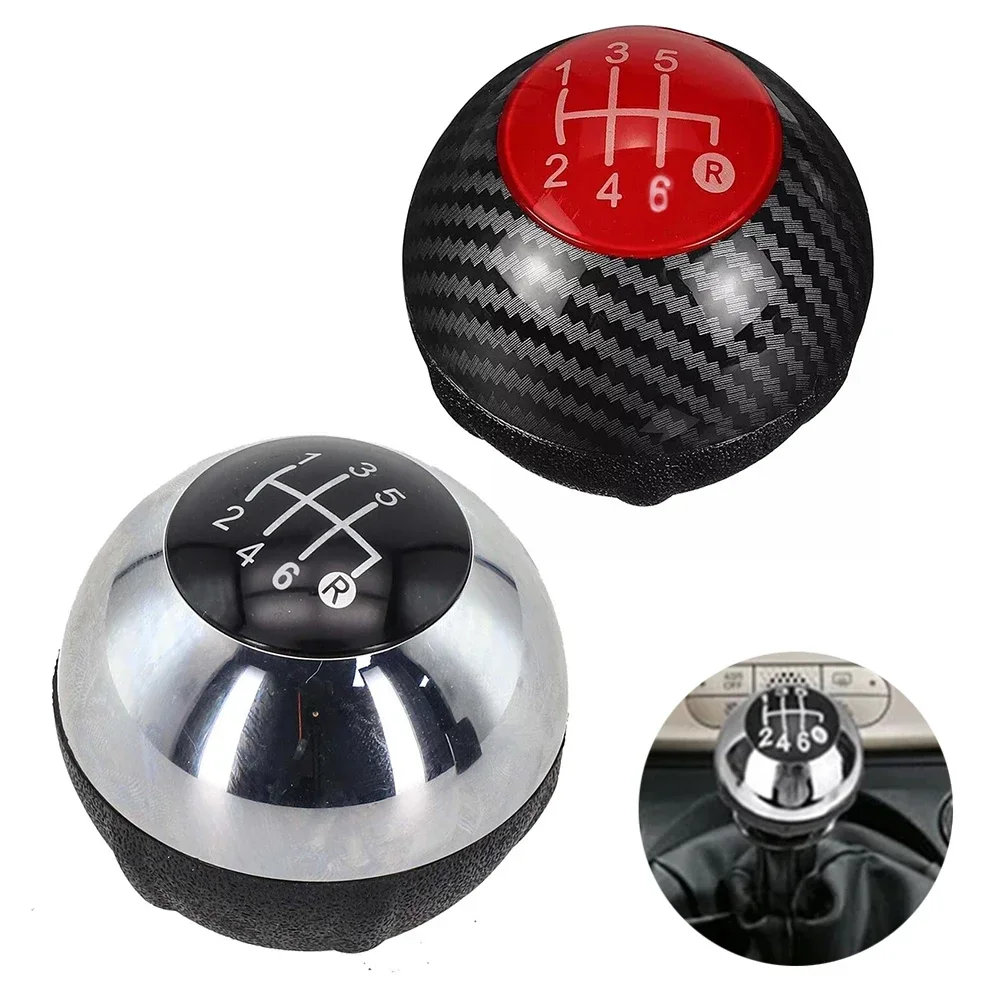 5 6 SPEED Manual Car Gear Shift Knob Lever Shifter Handball For Fiat 500 2012-2018 For Fiat 500C 2012-2018 55344048  ﻿