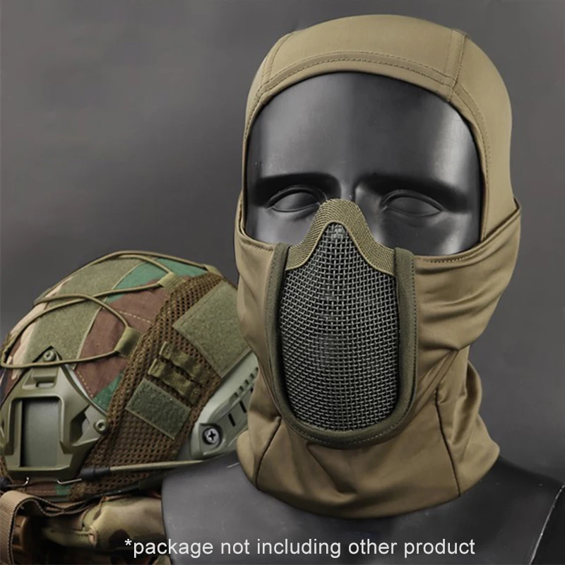 ยุทธวิธี Balaclava หมวกหน้ากาก Airsoft Paintball Masker Full Face Breathable กลางแจ้ง Wargame CS หน้ากากป้องกัน