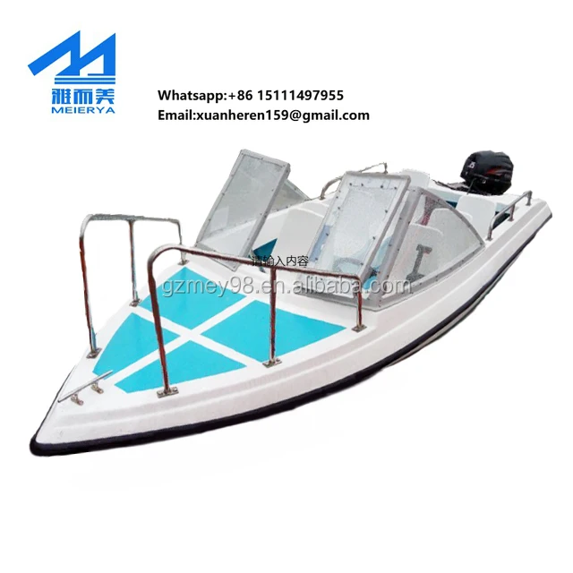 Meierya M-002 8-Person 5 Meter Fiberglass Electric Sport Yacht Boat with 40-60km/h Speed for Water Sports