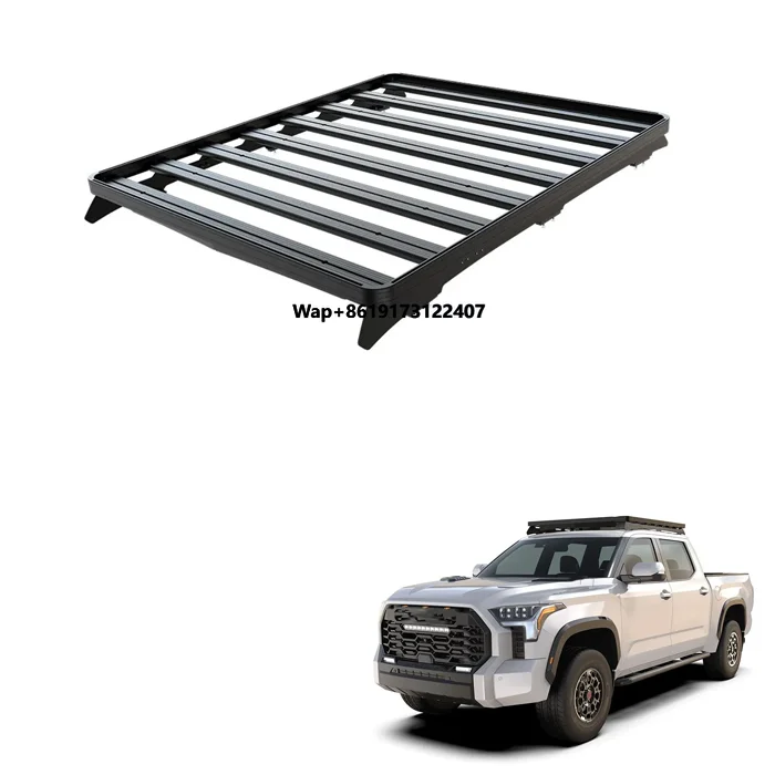 

Roof Rack for Tundra Crew Max 2022-Current Aluminum Steel 4x4 OffRoad Roof Platform Kit Luggage Rack Exterior Accessories