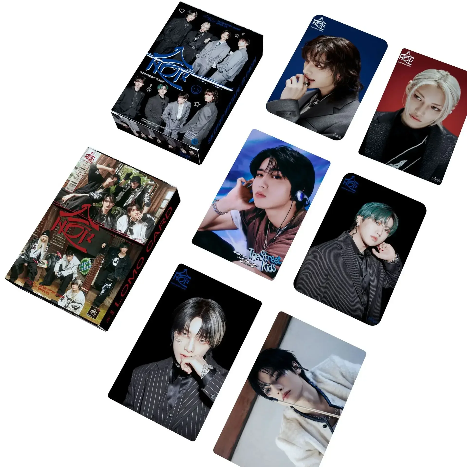 55 pièces/ensemble SK Kpop StrayKids Zhop Hiptape Hop Lomo carte cartes postales photocarte pour les Fans Collection cadeaux