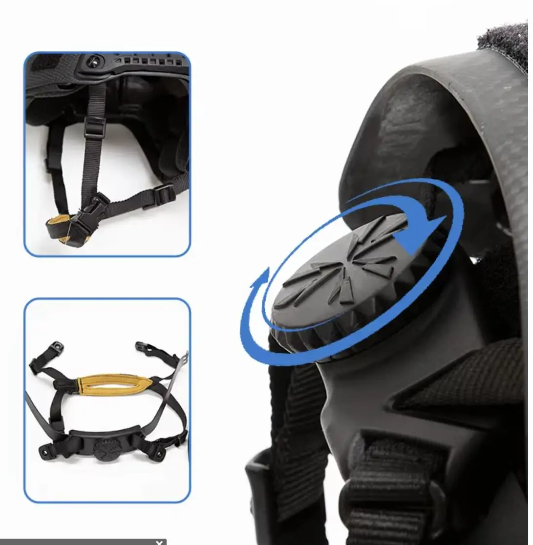 Casco táctico FAST SF fibra carbono – Ligero modular resistente - imagen 2