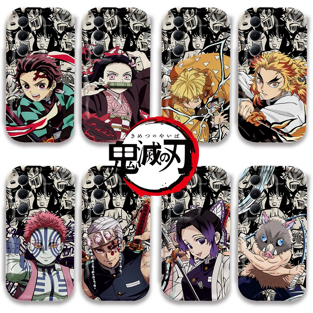 Comics Demon Slayer 3D Wave Case per Samsung A73 A72 A71 A55 A54 A53 A35 A34 A33 A25 A24 A23 A15 A14 A13 A05 A04 A03 4G 5G Cover