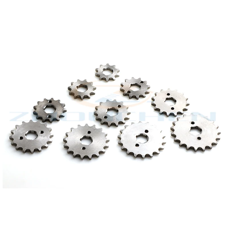 Front Engine 428# 10T 11T 12T 13T 14T 15T 16T 17T 18T 19T Teeth 17mm 20mm Chain Sprocket With Retainer Plate Locker