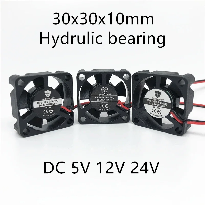 

NEW 3d Printer Mute Fan 3010 30MM 30*30*10MM 3CM Graphics Card Fan Cooling Fan 24V 0.05A with 2pin