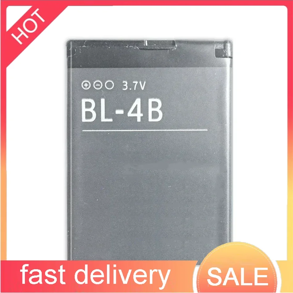 Li-ion Polymer Battery BL-4B For Nokia N76 5000 5320XM 7070 2505 2630 2660 2760 7088 2730 6111 N75 BL 4B 700mAh