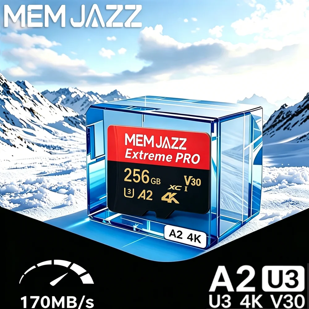 High Speed SD Card 32GB/64GB/128GB/256GB/512GB Micro TF SD for Smartphone Tablet Drone - U3 V30 A2 4K UHD Premium Memory Card