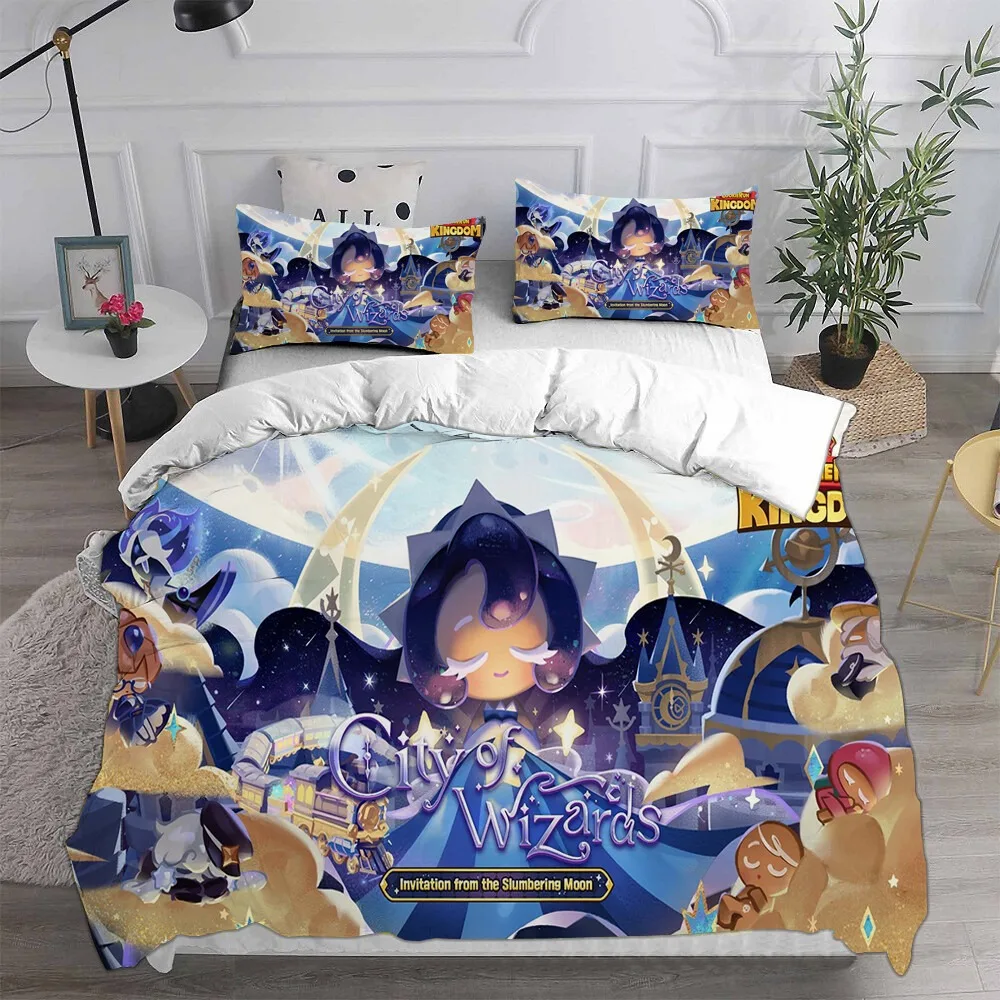 Cookie Run Duvet Cover Pillowcase Bedding Set Adult Boy Girl Bedroom Decoration Children Gift Single Double Large Size