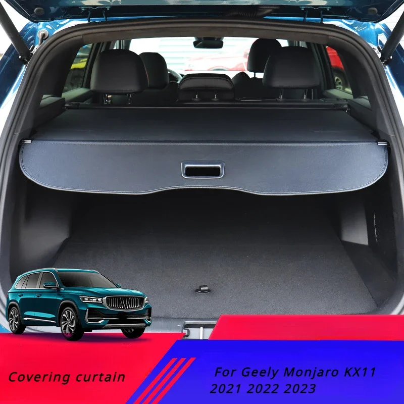 

For Geely Monjaro KX11 2021 2022 2023 Accessories Rear Trunk Curtain Cover Rear Rack Partition Shelter Canvas Storage Decoration