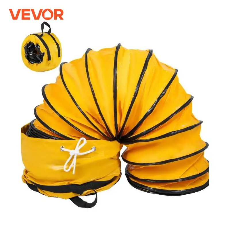 VEVOR 25FT Flexible PVC Exhaust Duct Hose 12inch 10inch Diameter for Ventilation in Factory, Basement, Tunnel, Warehouse & Mine