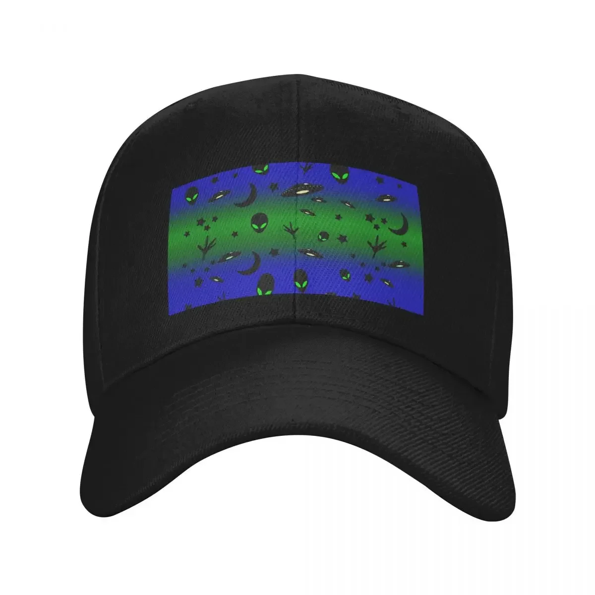 

Alien Themed Pattern Baseball Cap Snapback Cap Trucker Hat Mens Tennis Women's