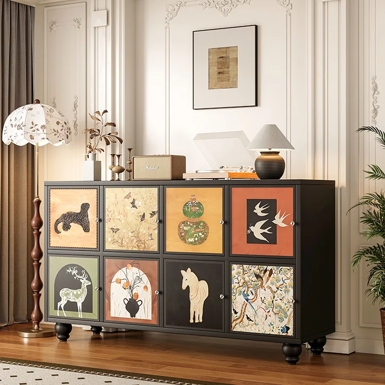 

living room 120x35x70 cm Storage locker luxury modern Modular wooden cabinet mid century komoda drewniana furniture for home