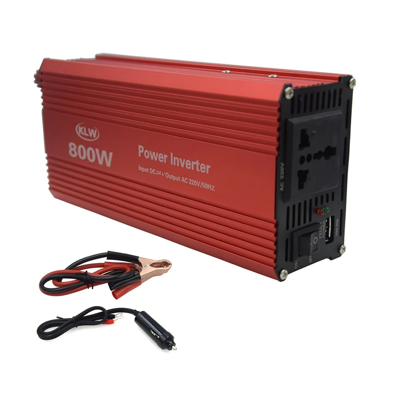 

800W WATT DC12V 24V To AC110V 220V Modified Sine Wave Portable Home Car Power Inverter Adapater Charger Converter Transformer