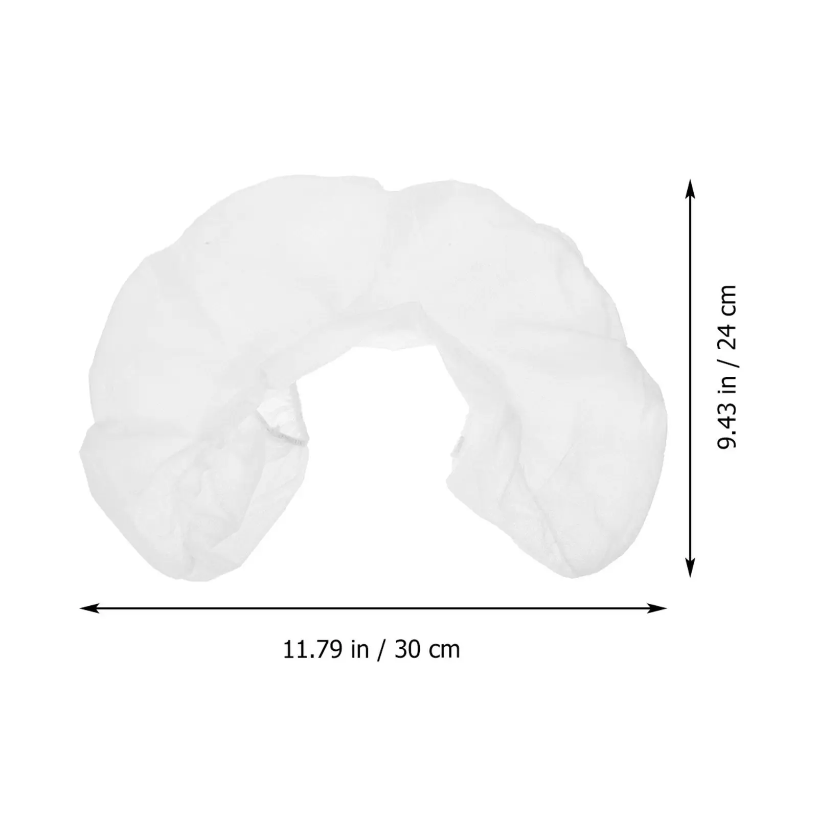 50Pcs U-Shaped Pillow Covers Disposable Headrest Cradle Covers Non-Stick Non-Woven Fabric for Spa Salon Tattoo Clinic Use