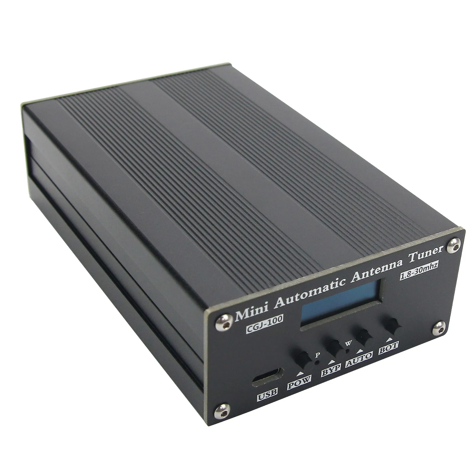 CGJ-100 1.8-30MHz Mini Automatic Antenna Tuner with 0.91