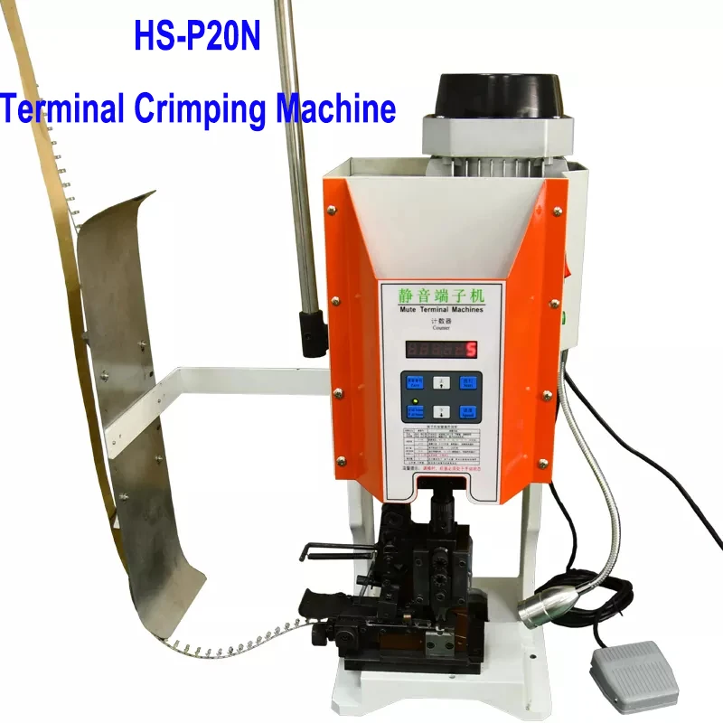 

HS-P20N 2T HS-P30N 3T Pneumatic Wire Pressing Equipment Terminal Crimping Machine Side / End Feed Grain OTP Applicator Used