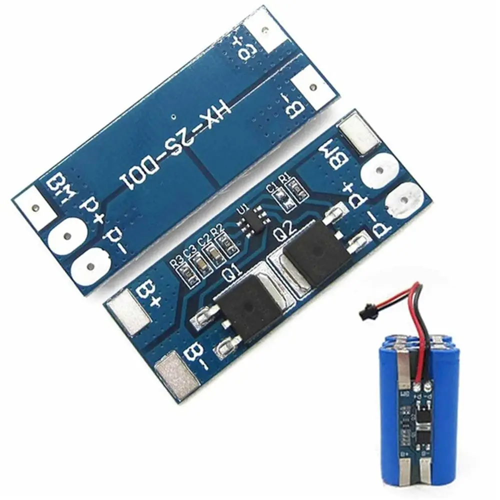 DIY 2S 8A 7.4V 8.4V Lithium LiPo Cell 18650 PCB BMS Battery Protection Board Protecting