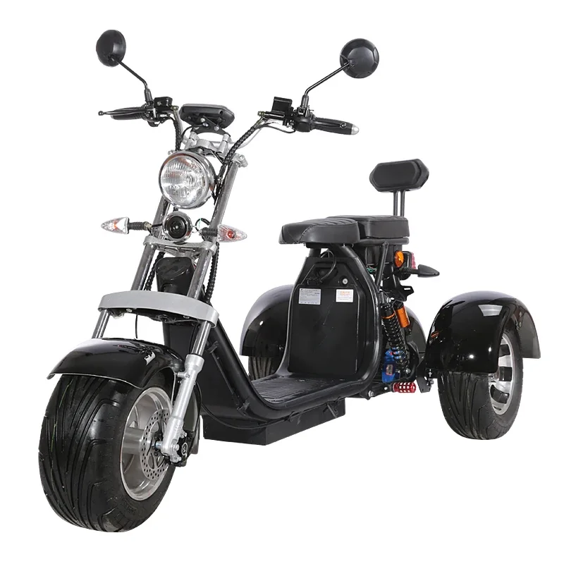 Patinete eléctrico De Tres Ruedas, Scooter con neumático ancho, 1000w, Ce