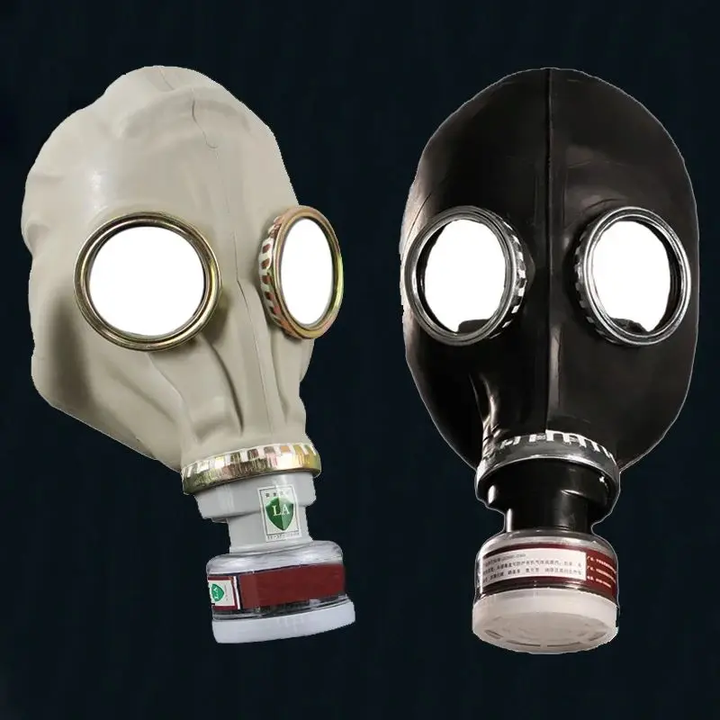 64 Type Multipurpose Black Gas Full Mask Respirator Safety Chemical Prevention Mask Painting Spray Pesticide Natural Rubber Mask