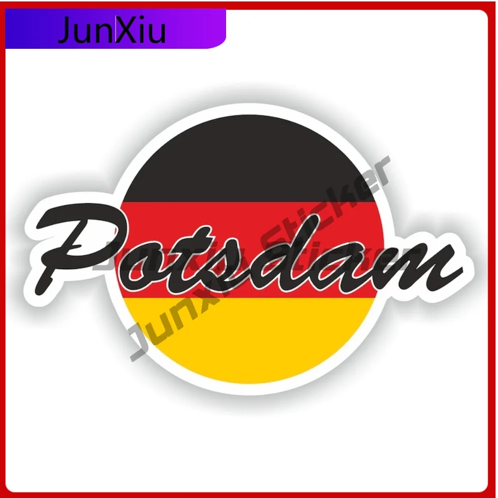 

Potsdam Germany City With National Flag Graphic Vinyl Decals Car Exterior Suv Window Cover Scratch Sticker Waterproof Decals Acc