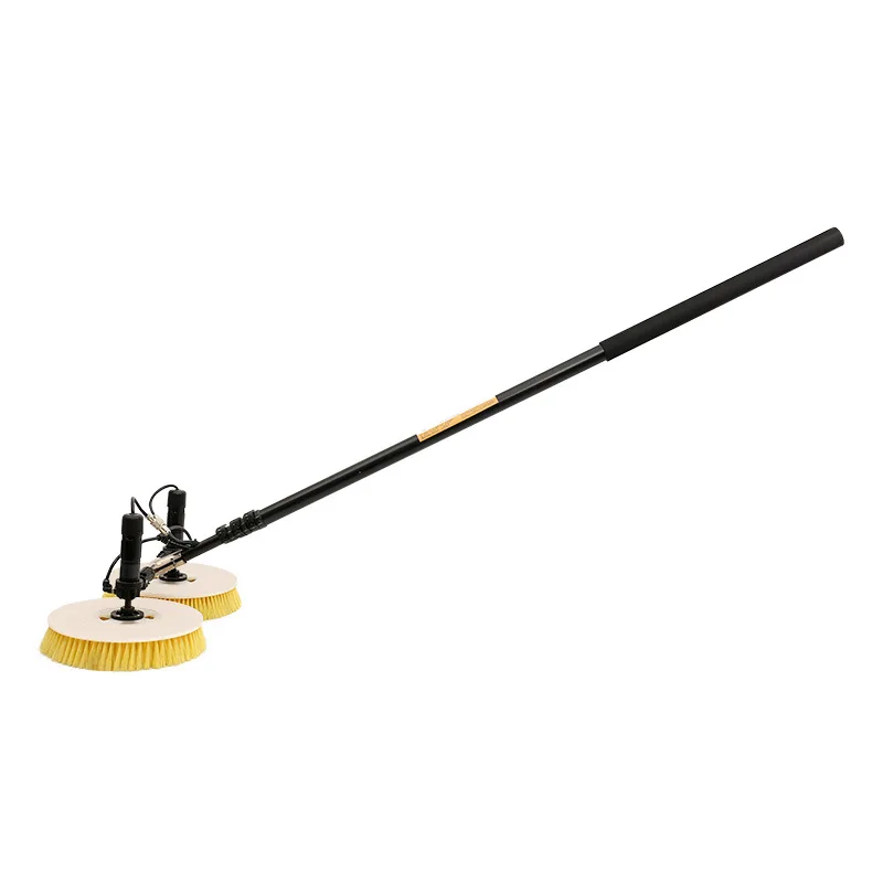 Solar Panel Cleaning Brush Rotary Water Fed Scrubber Photovoltaic Washer Factory Direct