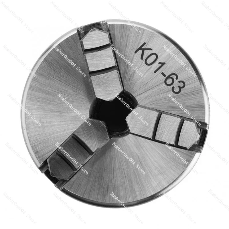 K01-63 Mini Lathe Chuck Three Jaw Manual Self-Centering Chuck Thread Mounted for CNC Precision Instruments