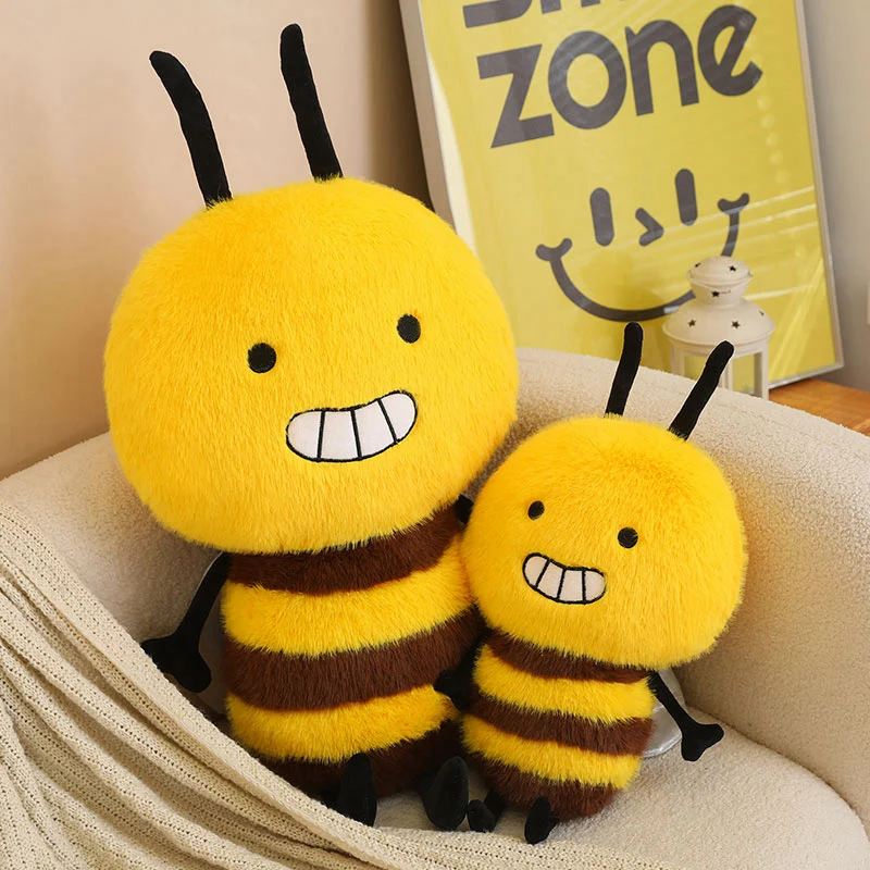 20-40 cm Cartoon Nette Biene Plüsch Puppe Kissen Spaß Weiche Insekt Biene Marienkäfer Raupe Plüsch Spielzeug Wohnkultur geschenk Für Jungen Und Mädchen
