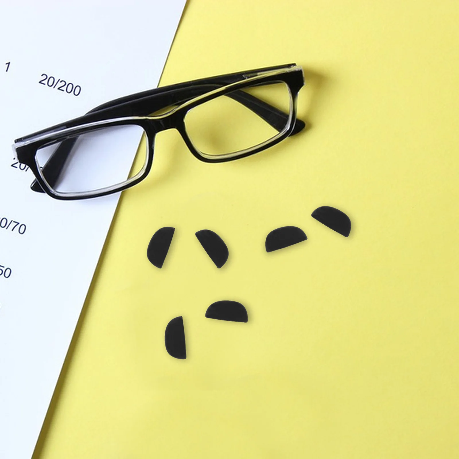 10Pairs سيليكون مخدات أنف للنظارة للنظارات لينة المضادة للانزلاق مرنة الأنف وسادة النظارات البصرية إطار إصلاح أجزاء نظارات لوازم