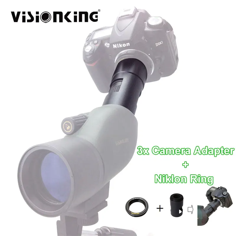 Visionking Photography Extension Tube for Spotting Scope DSLR Full Metal with T Ring Adapter M42 M48 Thread,Birdwatching Scope