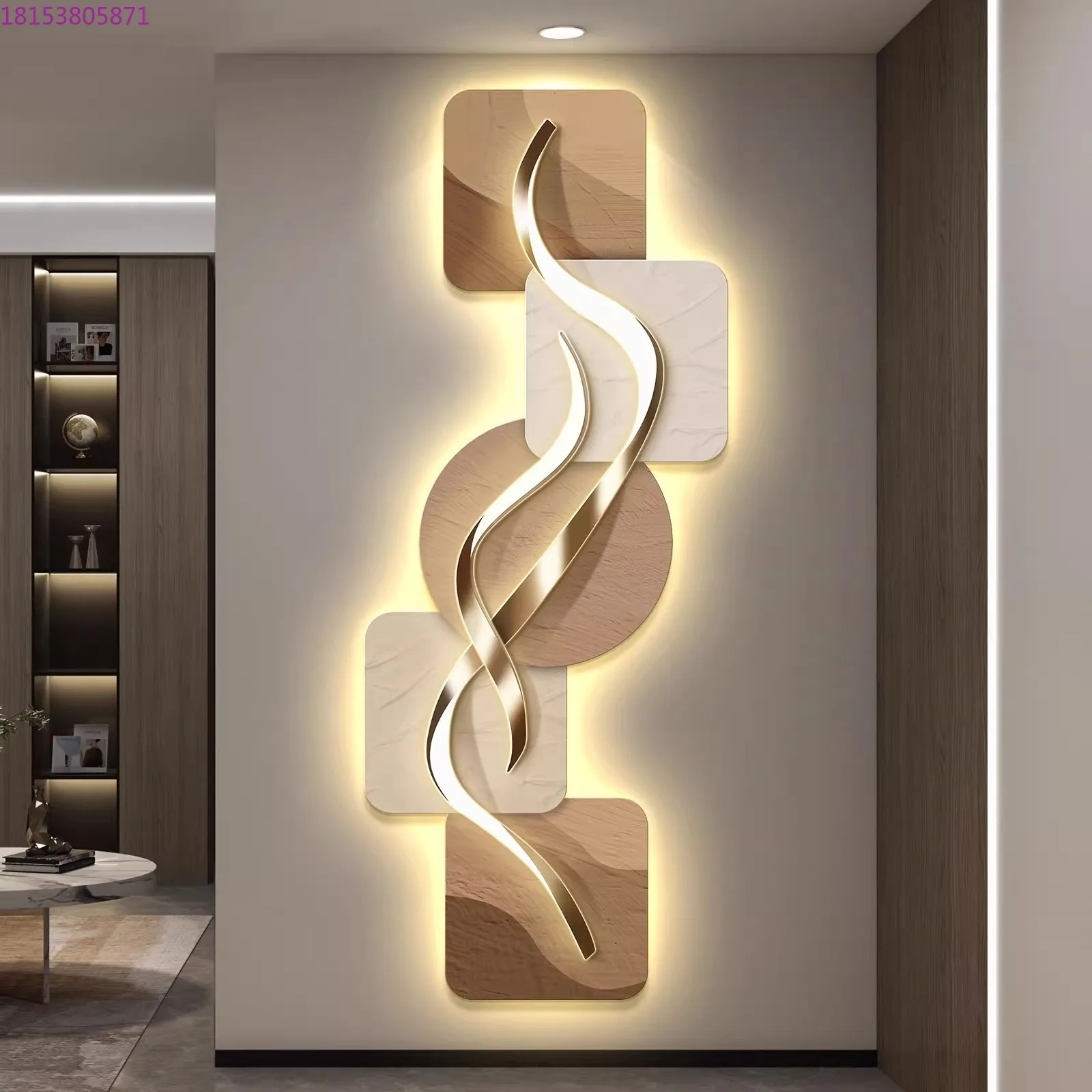 Light luxury entrance decorative painting corridor aisle high sense atmosphere hanging painting mural simple modern