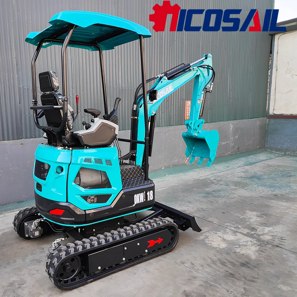 

Nicosail 1.8T Mini Digger 3km/h CE EPA Portable for Residential Plot Digging Planting Backfilling Fine Excavation Operation
