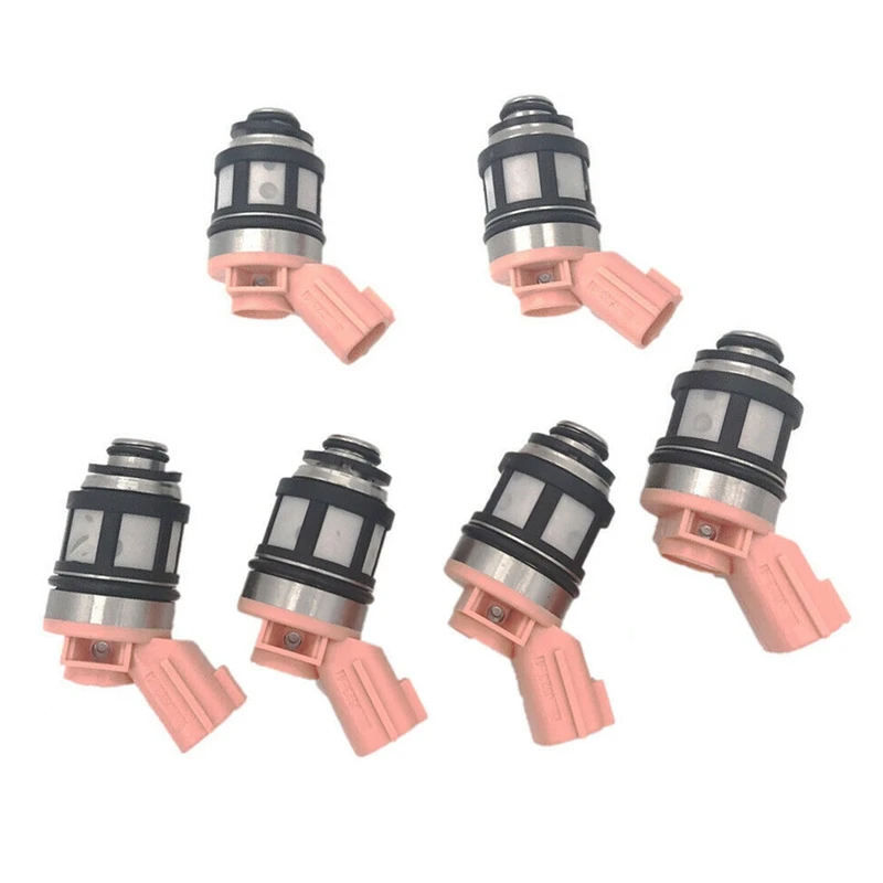 6 Pcs Fuel Injector Nozzle 16600-1800 16600-9S200 16600-9S205 For Nissan Navara D21 D22 3.0L VG30E Pathfinder 3.3L VG33E