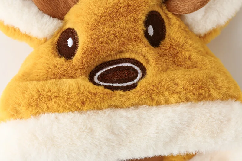 Weihnachts-Plüschjacke für Babymädchen, Niedlicher Elch-Wintermantel, Wärmehaltende Kapuzenjacke, Kleine Prinzessinnen-Umkleidung, Kleidung für Kleinkindmädchen – Detail 12