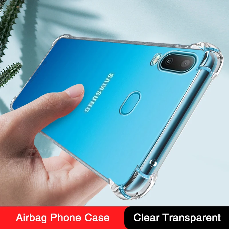 Soft Silicone TPU Case for Samsung Galaxy A8S A6S A5 A3 2017 2018 Thin Airbag Clear Original Back Cover Mobile Phone Accessories