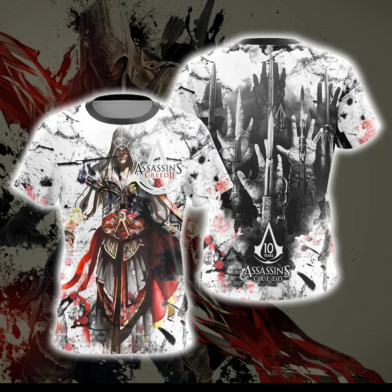 

Game Assassin Creed Legends T-shirts 3D Print Men's Women T-Shirts Fashion Casual Harajuku Short Sleeve O-Neck Kids Tops Clothes