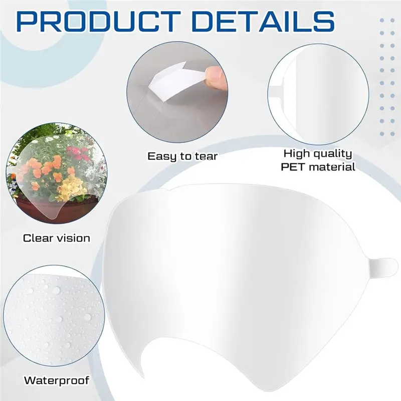 Replacement Parts For 6000 Series Full Face Respirator- Lens Assembly And 20 Pcs Peel Off Lens Cover For 6000 Models
