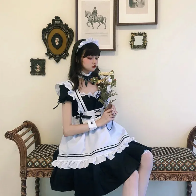 여자 달콤한 로리타 드레스 공주 레이스 코트 스커트 코스프레 의상