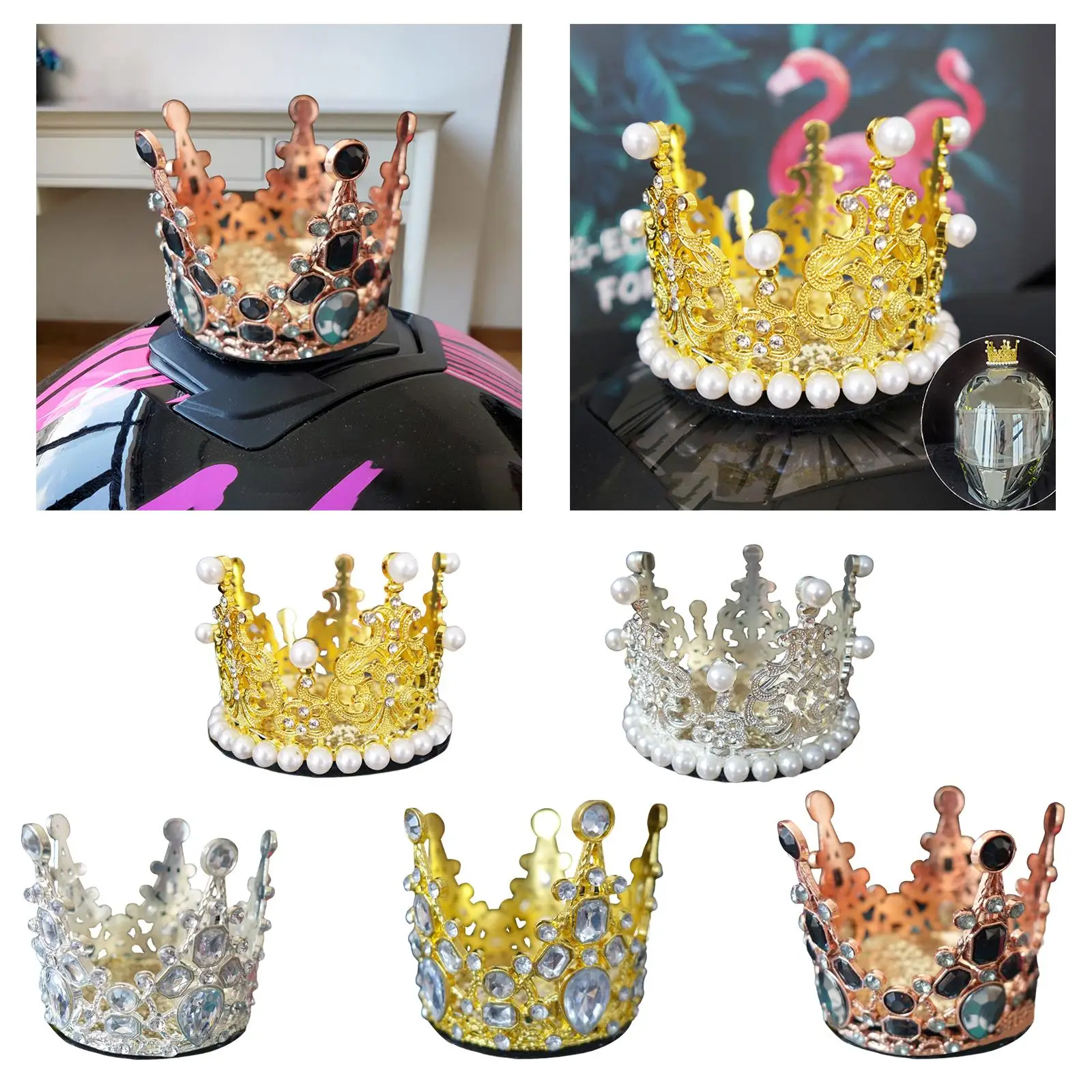 

Helmet Crown Decoration Accessory Reusable Fit for Bicycle Motocross Girls