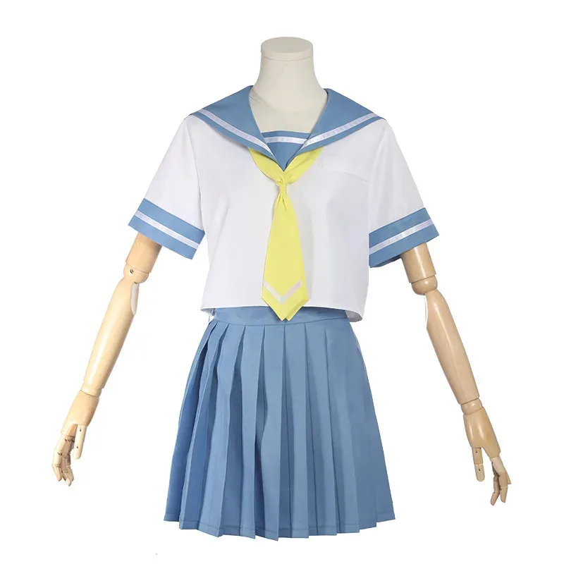 CyHigurashi عندما يبكون تأثيري ريوغو رينا زي النساء بحار التنانير Schoo الزي الرسمي هالوين كرنفال حفلة البدلة