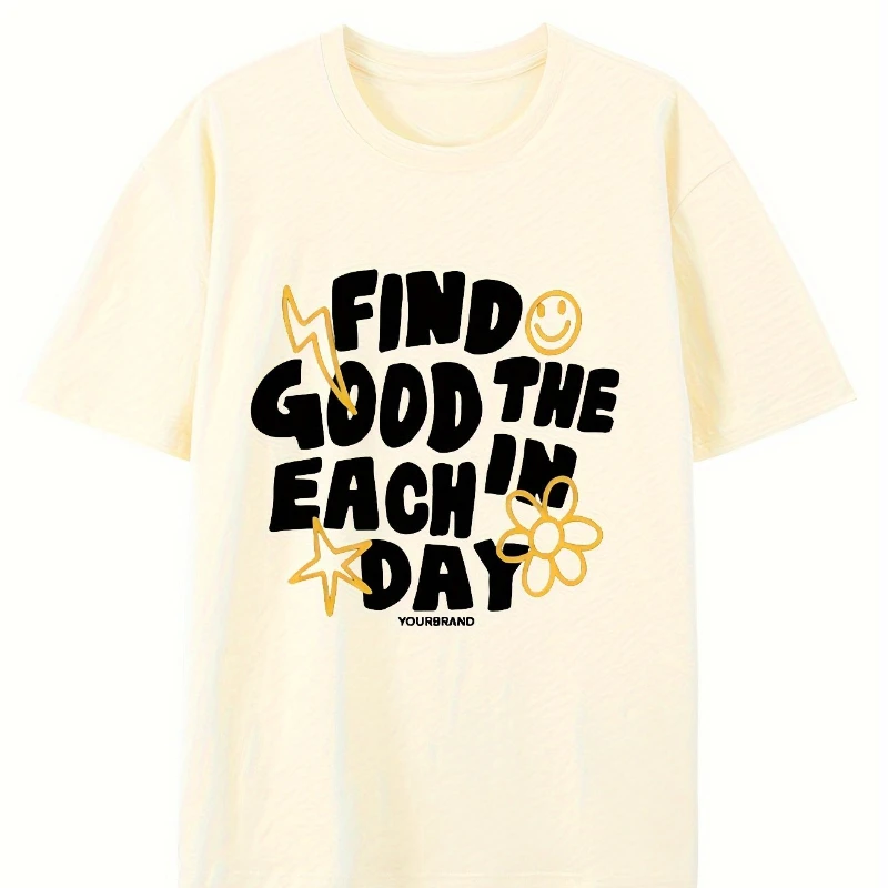 Encuentra bien en el día para hombre, algodón peinado grueso de alta calidad, lujo de alta gama, es tanto para hombres como para mujeres, Top Y2k 2025, gran oferta de verano