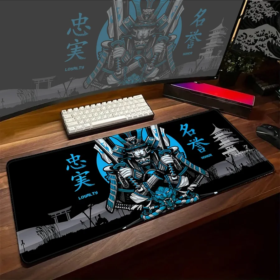 

HD Black&White ONI Mousepad Large Gamer Accessories Office Big Keyboard Gaming Mouse Pad Kawaii Accessories Setup Table Mat