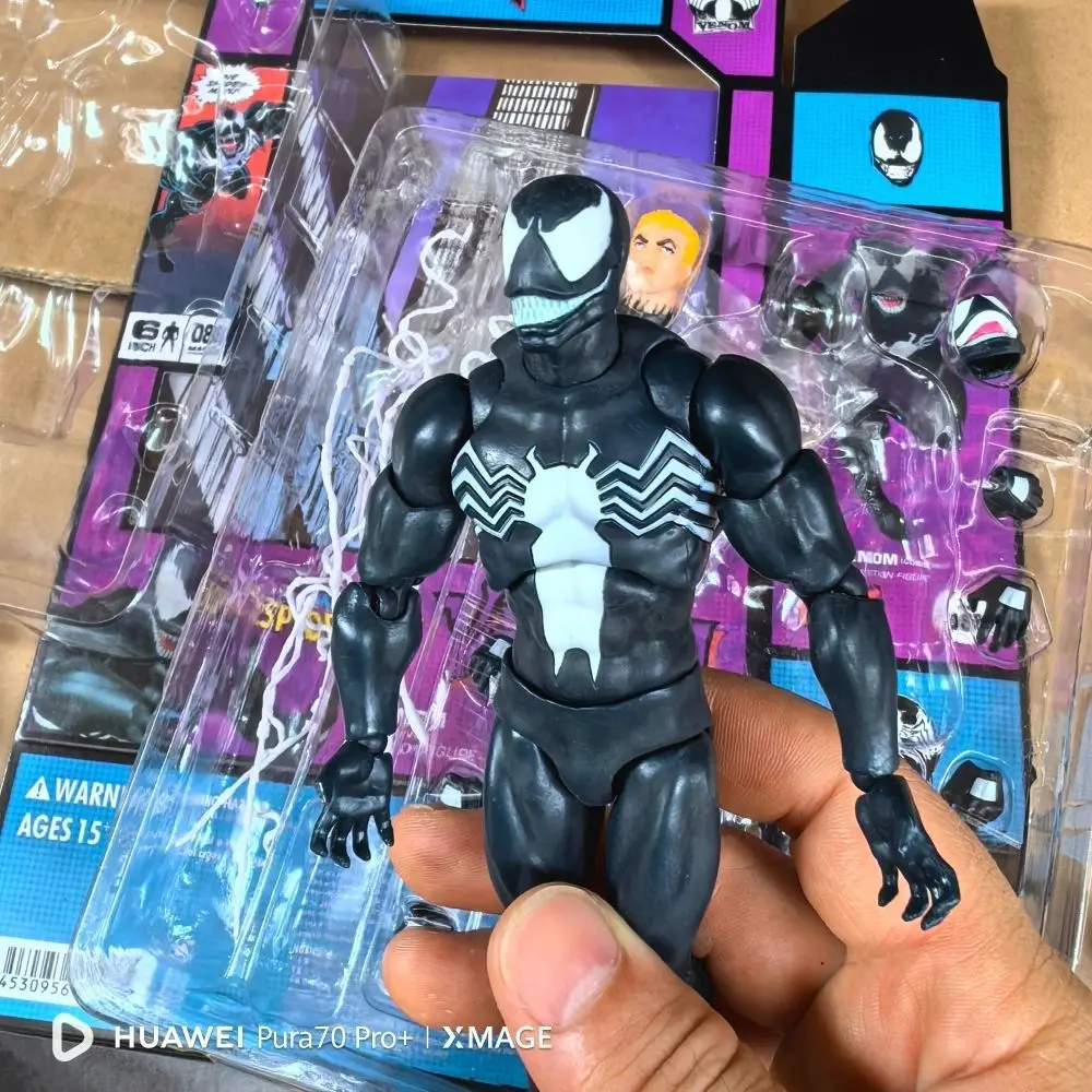 Venom Mafex 088 마블 스파이더맨 만화 버전 재출시 액션 피규어, 어메이징 스파이더맨 소장용 장난감, 어린이 선물