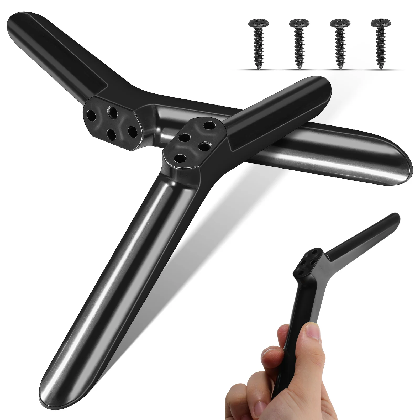 

2Pcs Universal Stand Legs 40 Inch Black Base Replacement for Flat Screen Monitor Mounting Brackets Living Room Bedroom