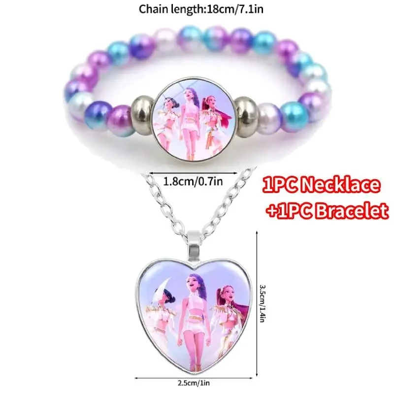 Anime Lumi Mila Zoi Hexenjäger Perlenarmband Cartoon-Figur Halskette Accessoires Schmuck Geburtstag Weihnachtsgeschenk